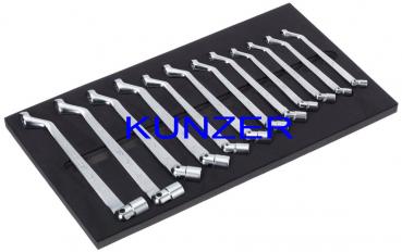 Kunzer 7RG12 RingGelenkSchlüssel Satz  12teilig